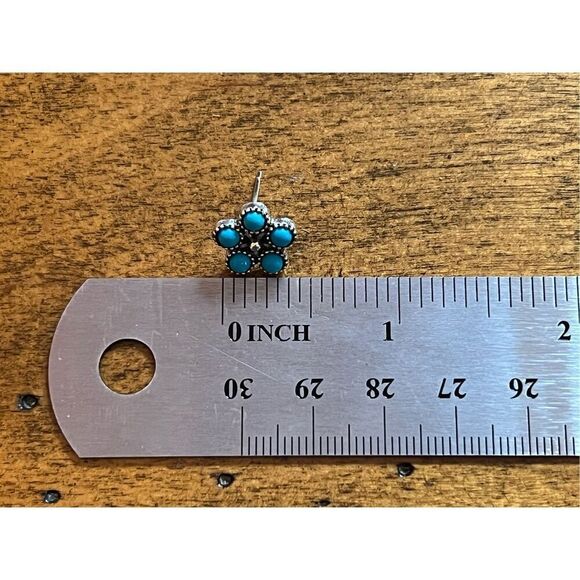 Turquoise Women’s Earrings Standard Stud - Picture 2 of 2